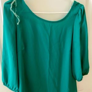 Green blouse